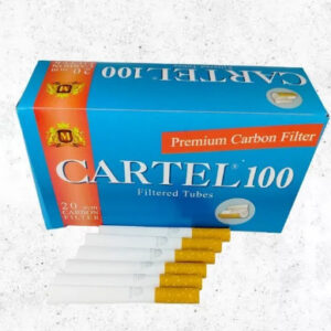 Гильзы сигаретные Cartel Carbon Filter 20мм (100 шт) с угольным фильтром Гильзы сигаретные Cartel Carbon Filter 20мм (100 шт) с угольным фильтром