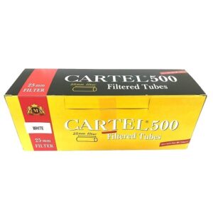 Гильзы Cartel Long 25мм (500 шт) для сигарет с удлиненным фильтром Гильзы Cartel Long 25мм (500 шт) для сигарет с удлиненным фильтром